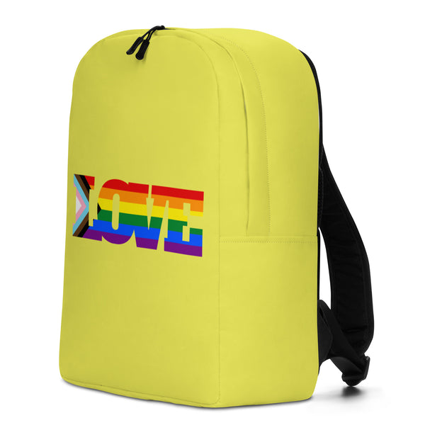  Progress LGBT Love Minimalist Backpack by Queer In The World Originals sold by Queer In The World: The Shop - LGBT Merch Fashion