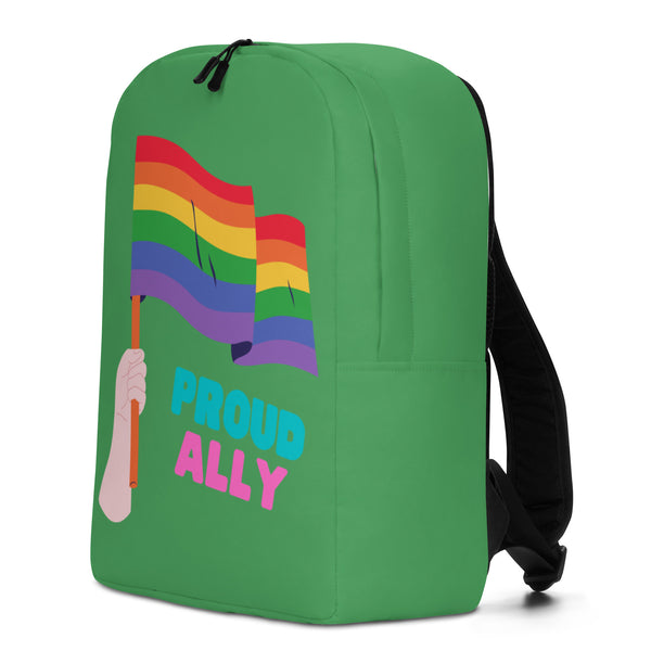  Proud Ally Minimalist Backpack by Queer In The World Originals sold by Queer In The World: The Shop - LGBT Merch Fashion