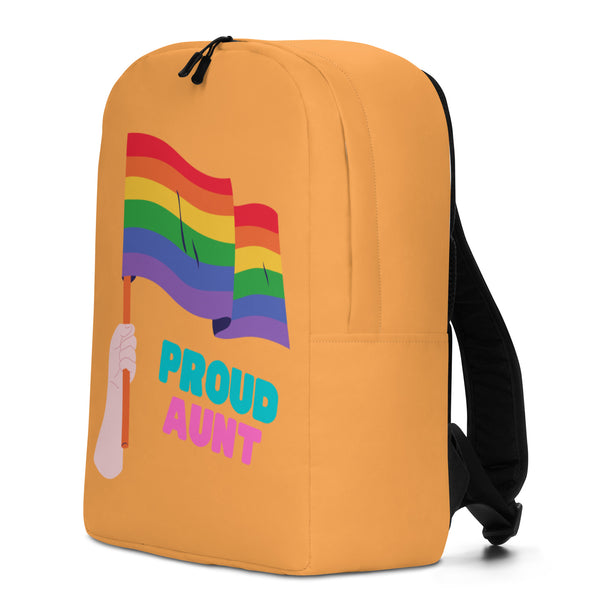  Proud Aunt Minimalist Backpack by Queer In The World Originals sold by Queer In The World: The Shop - LGBT Merch Fashion