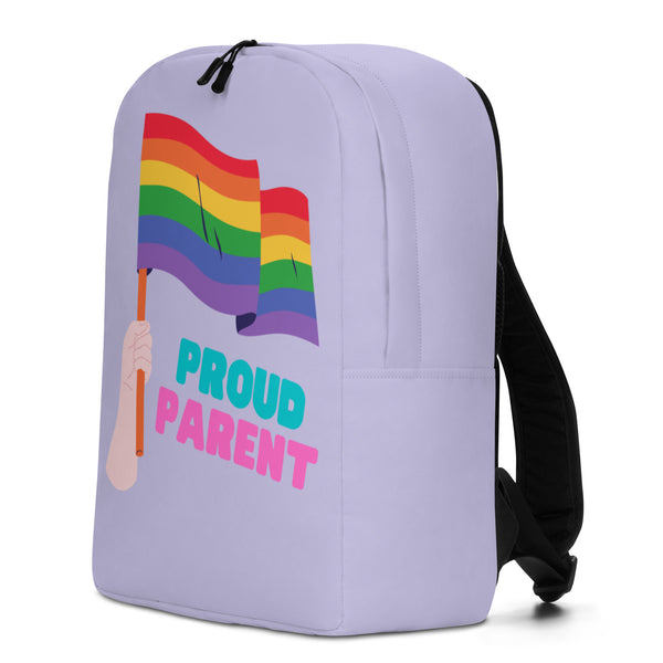  Proud Parent Minimalist Backpack by Queer In The World Originals sold by Queer In The World: The Shop - LGBT Merch Fashion