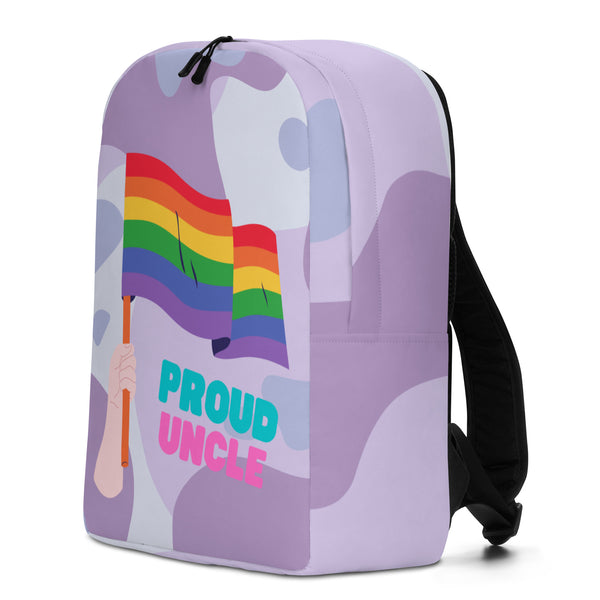  Proud Uncle Minimalist Backpack by Queer In The World Originals sold by Queer In The World: The Shop - LGBT Merch Fashion