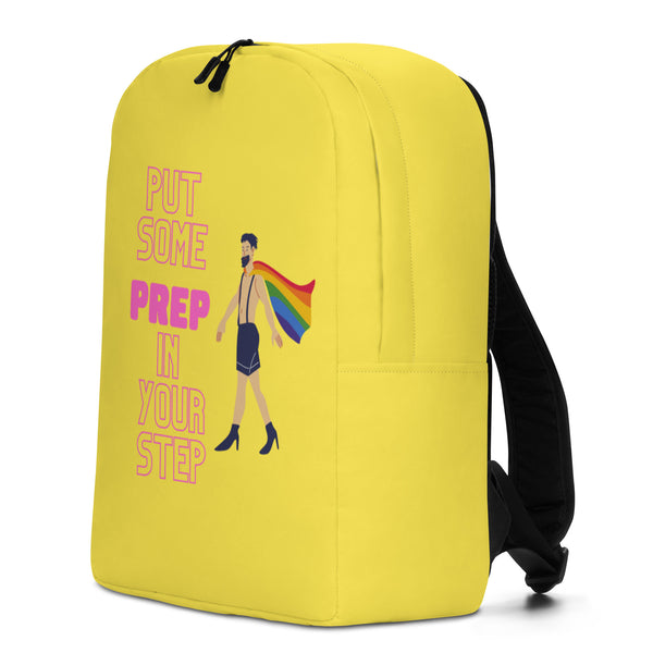  Put Some Prep In Your Step Minimalist Backpack by Queer In The World Originals sold by Queer In The World: The Shop - LGBT Merch Fashion