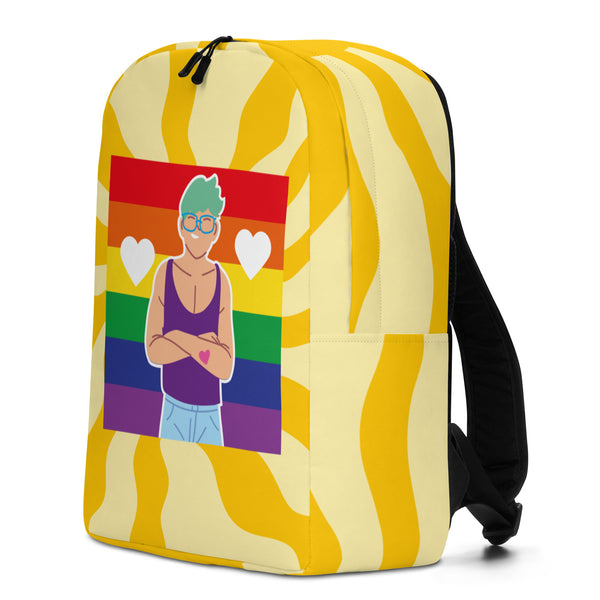  Queer Love Minimalist Backpack by Queer In The World Originals sold by Queer In The World: The Shop - LGBT Merch Fashion