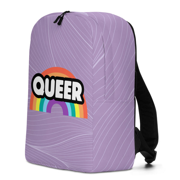  Queer Rainbow Minimalist Backpack by Queer In The World Originals sold by Queer In The World: The Shop - LGBT Merch Fashion