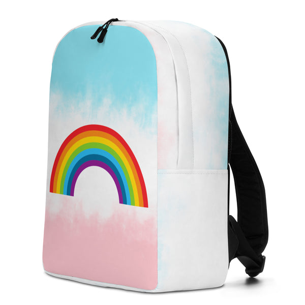  Rainbow Minimalist Backpack by Queer In The World Originals sold by Queer In The World: The Shop - LGBT Merch Fashion