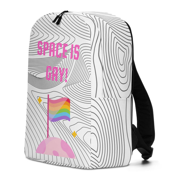  Space Is Gay Minimalist Backpack by Queer In The World Originals sold by Queer In The World: The Shop - LGBT Merch Fashion