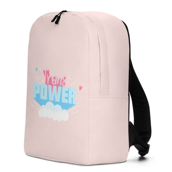  Stand Proud Trans Power Minimalist Backpack by Queer In The World Originals sold by Queer In The World: The Shop - LGBT Merch Fashion