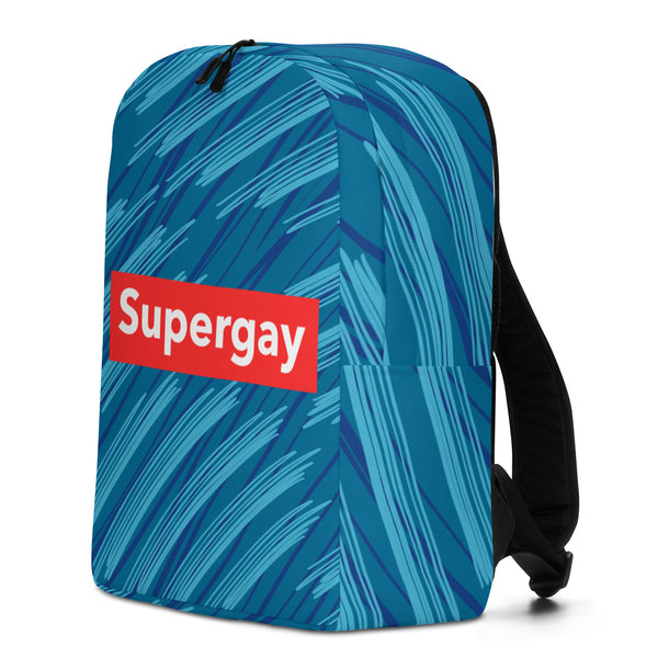  Supergay Minimalist Backpack by Queer In The World Originals sold by Queer In The World: The Shop - LGBT Merch Fashion