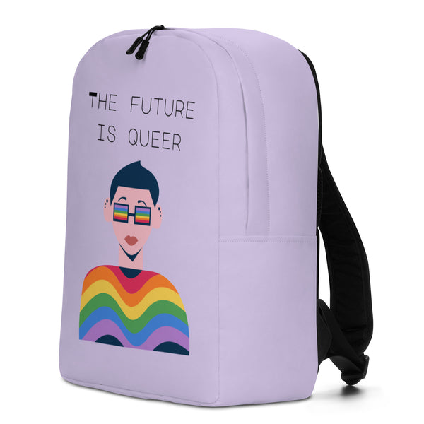  The Future Is Queer Minimalist Backpack by Queer In The World Originals sold by Queer In The World: The Shop - LGBT Merch Fashion