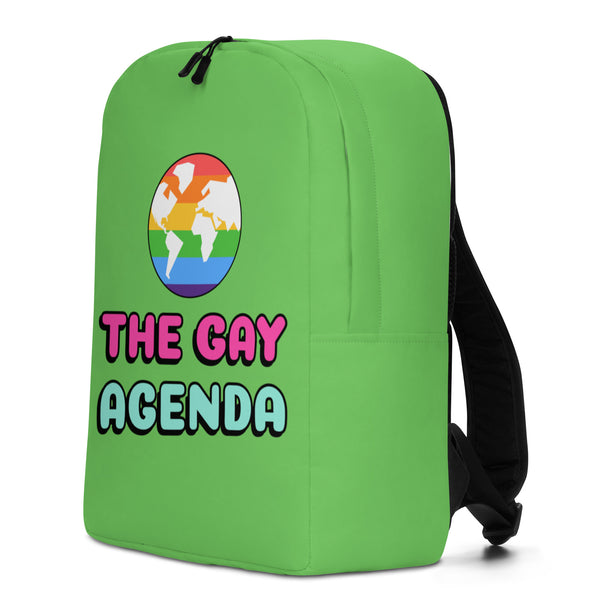  The Gay Agenda Minimalist Backpack by Queer In The World Originals sold by Queer In The World: The Shop - LGBT Merch Fashion