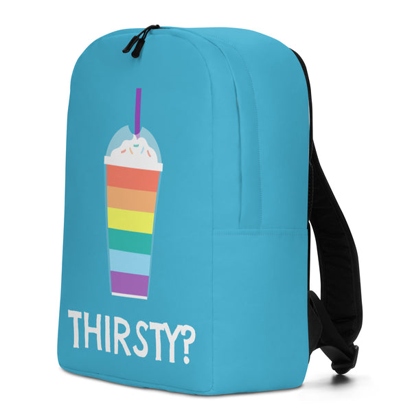  Thirsty? Minimalist Backpack by Queer In The World Originals sold by Queer In The World: The Shop - LGBT Merch Fashion