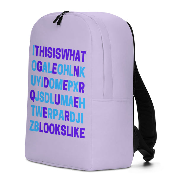  This Is What Genderqueer Looks Like Minimalist Backpack by Queer In The World Originals sold by Queer In The World: The Shop - LGBT Merch Fashion
