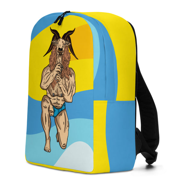  Throat Goat Minimalist Backpack by Queer In The World Originals sold by Queer In The World: The Shop - LGBT Merch Fashion