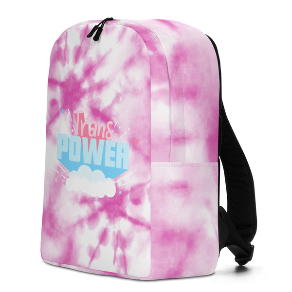  Trans Power Minimalist Backpack by Queer In The World Originals sold by Queer In The World: The Shop - LGBT Merch Fashion