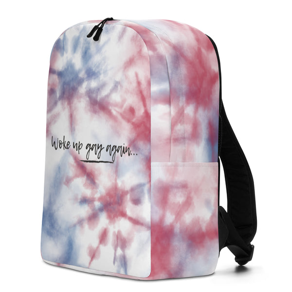  Woke Up Gay Again Minimalist Backpack by Queer In The World Originals sold by Queer In The World: The Shop - LGBT Merch Fashion