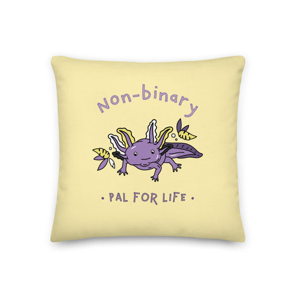  Non-Binary Pal For Life Premium Pillow by Queer In The World Originals sold by Queer In The World: The Shop - LGBT Merch Fashion