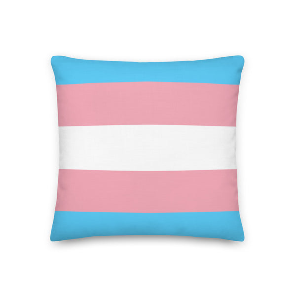  Transgender Premium Pillow by Queer In The World Originals sold by Queer In The World: The Shop - LGBT Merch Fashion