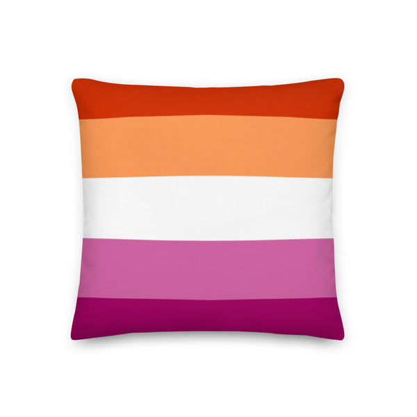  Lesbian Premium Pillow by Queer In The World Originals sold by Queer In The World: The Shop - LGBT Merch Fashion