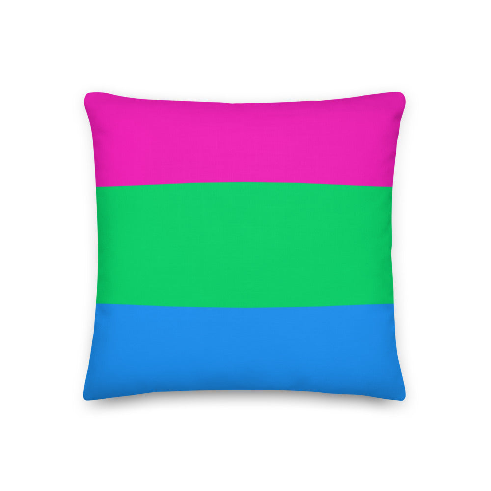  Polysexual Premium Pillow by Queer In The World Originals sold by Queer In The World: The Shop - LGBT Merch Fashion