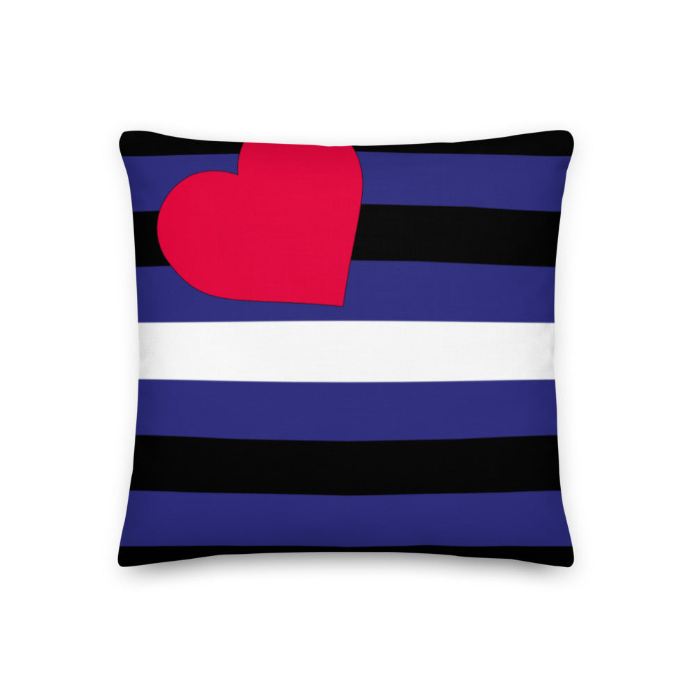  Leather Pride Premium Pillow by Queer In The World Originals sold by Queer In The World: The Shop - LGBT Merch Fashion