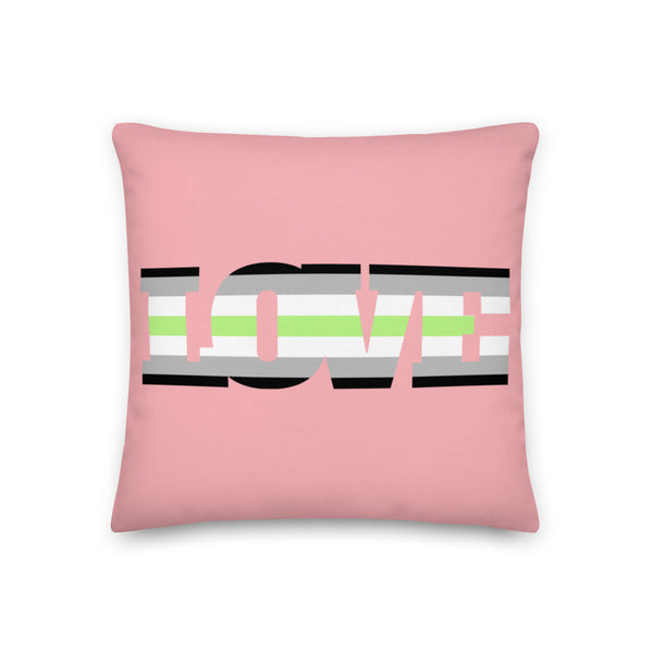  Agender Love Pillow by Queer In The World Originals sold by Queer In The World: The Shop - LGBT Merch Fashion