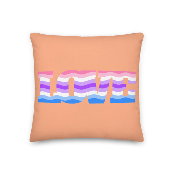  Alternative Genderfluid Love Pillow by Queer In The World Originals sold by Queer In The World: The Shop - LGBT Merch Fashion