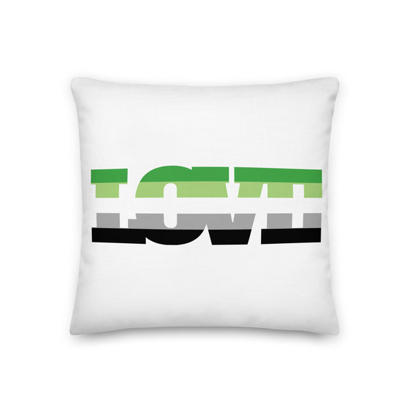  Aromantic Love Pillow by Queer In The World Originals sold by Queer In The World: The Shop - LGBT Merch Fashion