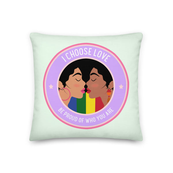  Be Proud Of Who You Are Pillow by Queer In The World Originals sold by Queer In The World: The Shop - LGBT Merch Fashion