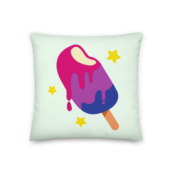  Bisexual Popsicle Pillow by Queer In The World Originals sold by Queer In The World: The Shop - LGBT Merch Fashion