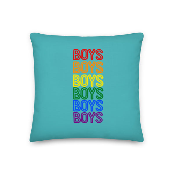  Boys Boys Boys Pillow by Queer In The World Originals sold by Queer In The World: The Shop - LGBT Merch Fashion
