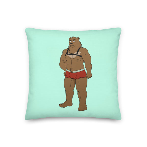  Gay Bear Pillow by Queer In The World Originals sold by Queer In The World: The Shop - LGBT Merch Fashion