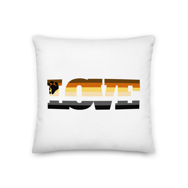  Gay Bear Love Pillow by Queer In The World Originals sold by Queer In The World: The Shop - LGBT Merch Fashion