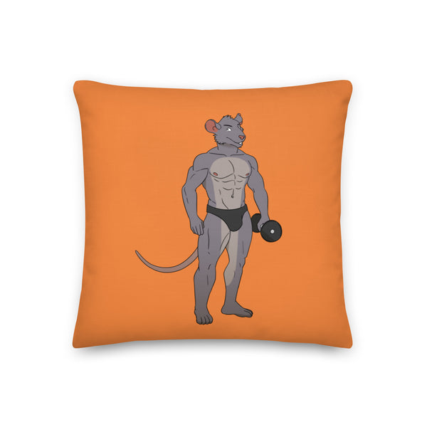  Gay Gym Rat Pillow by Queer In The World Originals sold by Queer In The World: The Shop - LGBT Merch Fashion