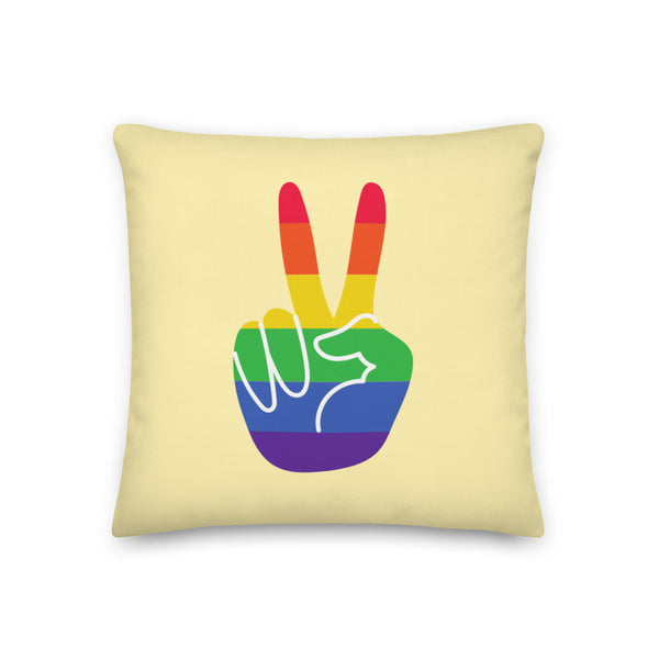  Gay Pride Pillow by Queer In The World Originals sold by Queer In The World: The Shop - LGBT Merch Fashion