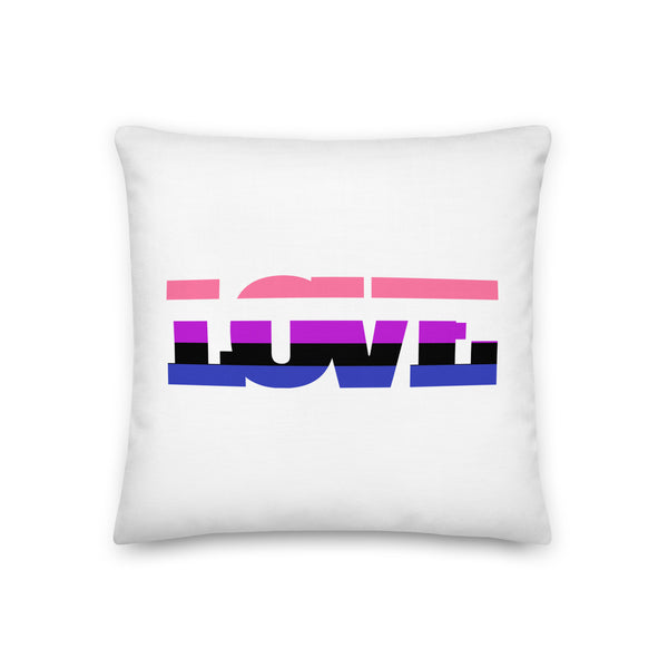  Genderfluid Love Pillow by Queer In The World Originals sold by Queer In The World: The Shop - LGBT Merch Fashion