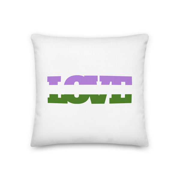  Genderqueer Love Pillow by Queer In The World Originals sold by Queer In The World: The Shop - LGBT Merch Fashion