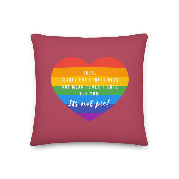  It's Not Pie Pillow by Queer In The World Originals sold by Queer In The World: The Shop - LGBT Merch Fashion