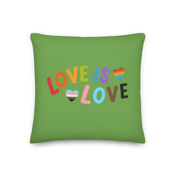  Love Is Love LGBTQ Pillow by Queer In The World Originals sold by Queer In The World: The Shop - LGBT Merch Fashion