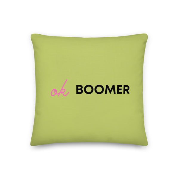  Ok Boomer Pillow by Queer In The World Originals sold by Queer In The World: The Shop - LGBT Merch Fashion