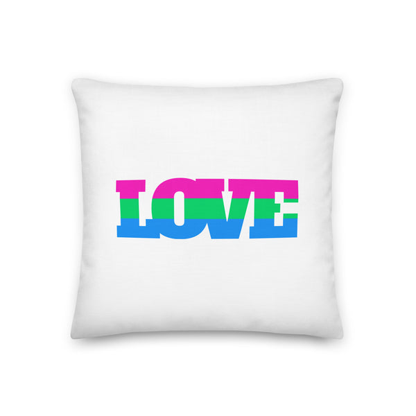 Polysexual Love Pillow by Queer In The World Originals sold by Queer In The World: The Shop - LGBT Merch Fashion