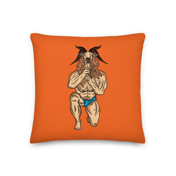 Throat Goat Pillow by Queer In The World Originals sold by Queer In The World: The Shop - LGBT Merch Fashion
