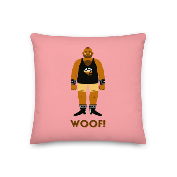  Woof! Gay Bear  Pillow by Queer In The World Originals sold by Queer In The World: The Shop - LGBT Merch Fashion