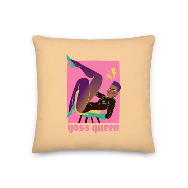  Yass Queen Pillow by Queer In The World Originals sold by Queer In The World: The Shop - LGBT Merch Fashion