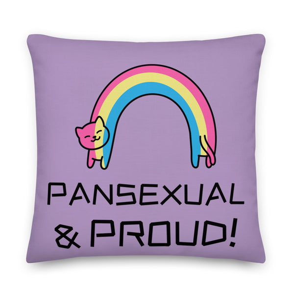  Pansexual & Proud Premium Pillow by Queer In The World Originals sold by Queer In The World: The Shop - LGBT Merch Fashion