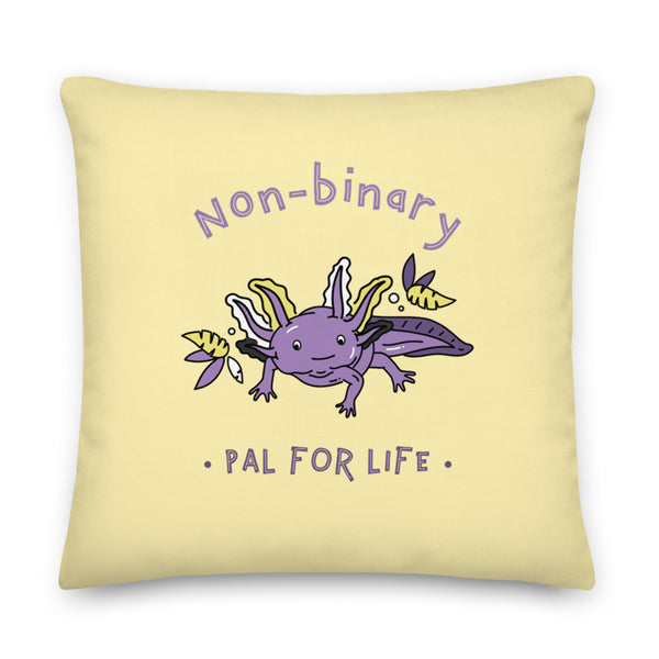  Non-Binary Pal For Life Premium Pillow by Queer In The World Originals sold by Queer In The World: The Shop - LGBT Merch Fashion