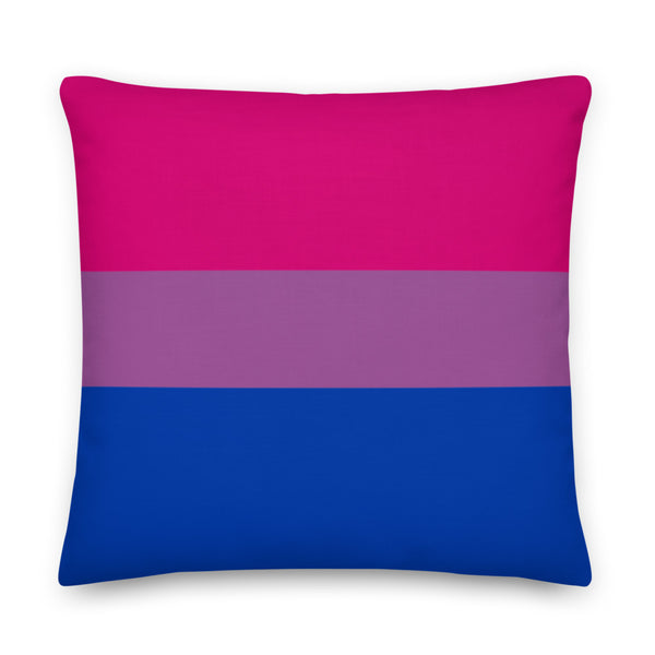  Bisexual Premium Pillow by Queer In The World Originals sold by Queer In The World: The Shop - LGBT Merch Fashion
