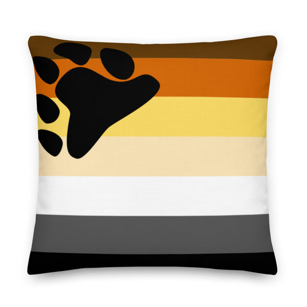  Gay Bear Pride Premium Pillow by Queer In The World Originals sold by Queer In The World: The Shop - LGBT Merch Fashion