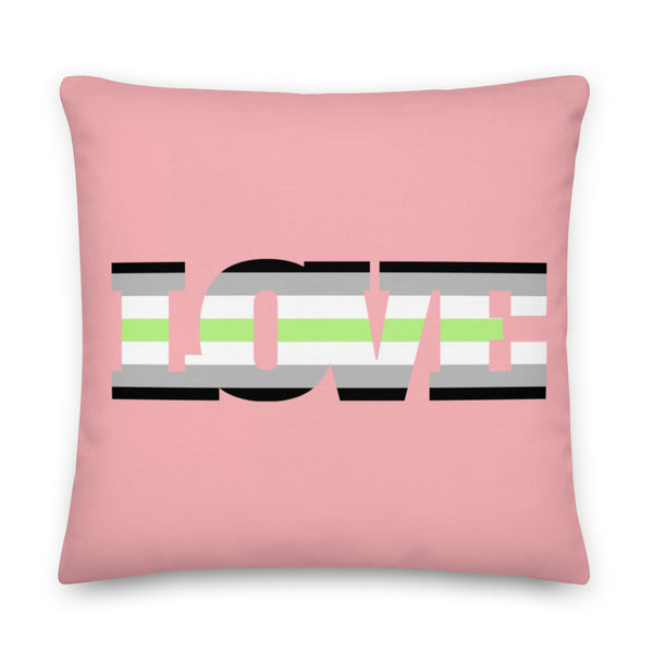  Agender Love Pillow by Queer In The World Originals sold by Queer In The World: The Shop - LGBT Merch Fashion