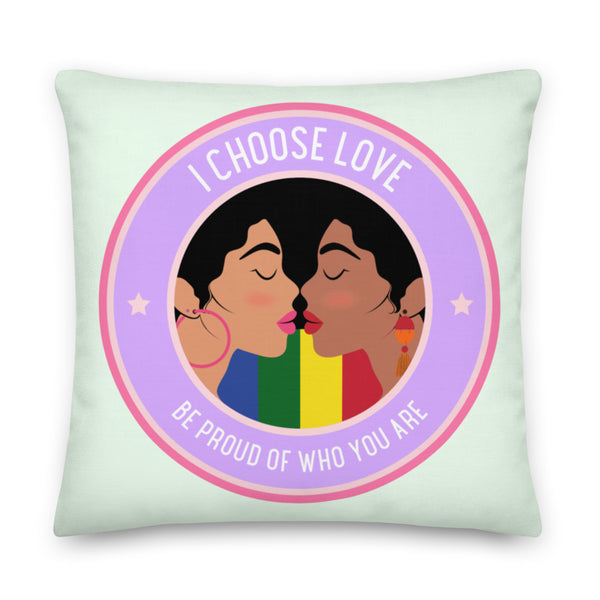 Be Proud Of Who You Are Pillow by Queer In The World Originals sold by Queer In The World: The Shop - LGBT Merch Fashion