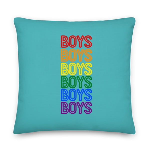  Boys Boys Boys Pillow by Queer In The World Originals sold by Queer In The World: The Shop - LGBT Merch Fashion